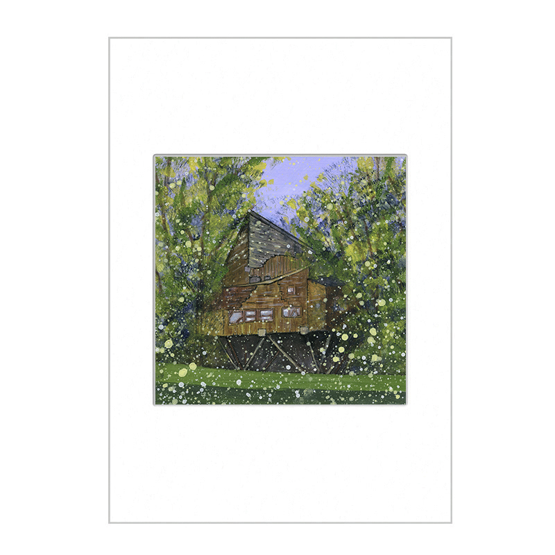Alnwick Gardens - The Tree House  Mini Print A4